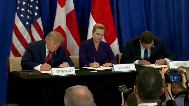 Trump Joins the Prime Ministers of Denmark and Greenland in Signing the Historic Security Agreement