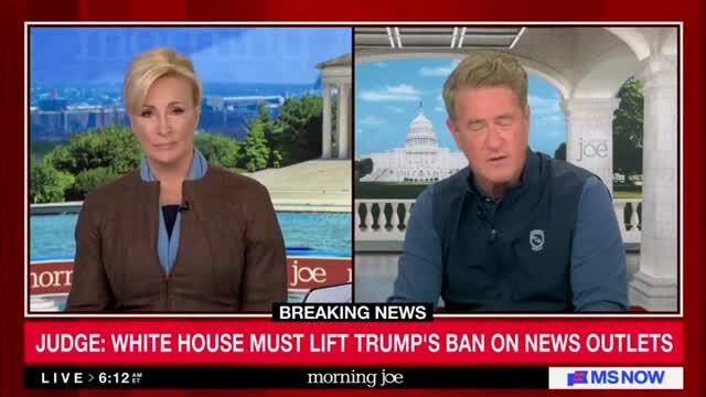 Joe Scarborough: Trump’s Ban on News Outlets Is ‘Shortsighted and Just So Stupid’