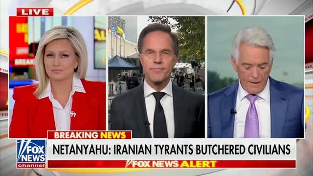 NATO Sec. Gen. Rutte: I Think Netanyahu Is Right That the Iranian Regime Will Soon Fall