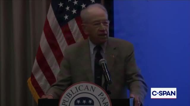 Sen. Chuck Grassley: I Don’t Plan on Dying in Office but If I Did, I Don’t Want a Democrat Governor Choosing My Successor