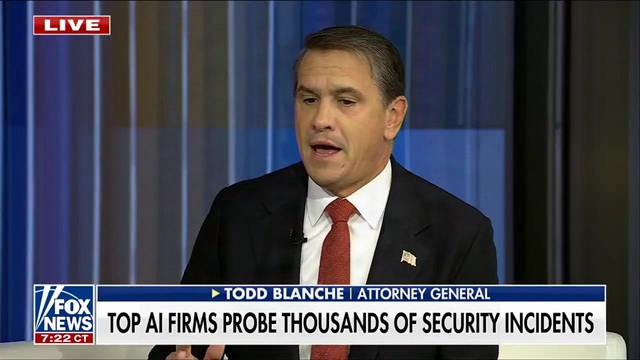 AG Todd Blanche on AI: The U.S. Has To Be the Leader in This Technology, We Can’t Fall in Second or Third Place