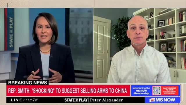 Dem Rep. Smith: Trump Offered Arms to China Because ‘He Wants to Cozy Up to Strongman’