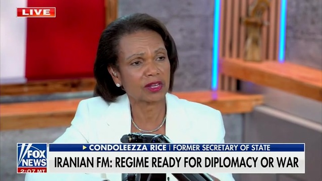 Condoleezza Rice: ‘I Know that There Are Effects on Our Economy ... but Iran Cannot Get a Nuclear Weapon’