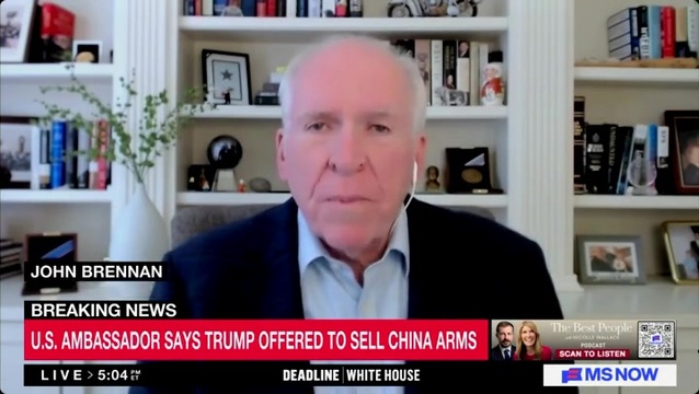 Brennan: Trump Was ‘Fawning over’ Xi Jinping During His Visit; ‘That’s the Type of Thing that the Belarusians Do When Vladimir Putin Visits’