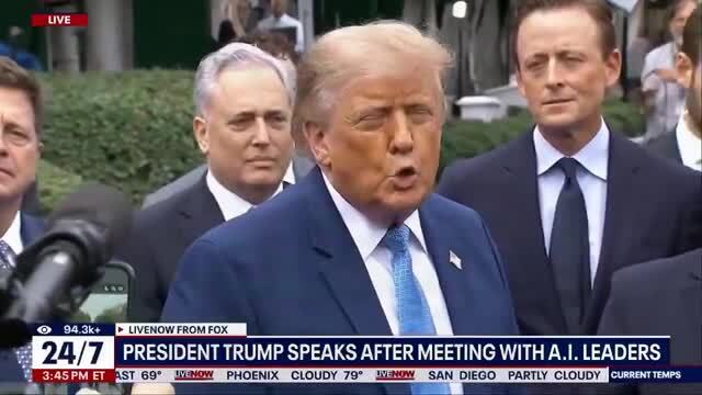 Trump on Super Intelligence: ‘This Is Unbelievable Growth for Our Country — and We Have All of Them’