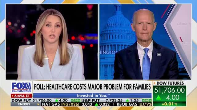 Sen. Rick Scott Calls for Market Competition to Drive Down Healthcare Costs: ‘Get Government Out of Your Life’
