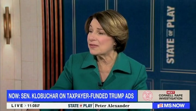 Amy Klobuchar: Trump Spending $2.5M on Midterm Ads ‘Violates the Law’