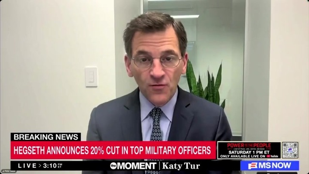Peter Baker on Hegseth Amid Top Military Cuts: He’s Waging War on His Own Pentagon Rather Than on Iran