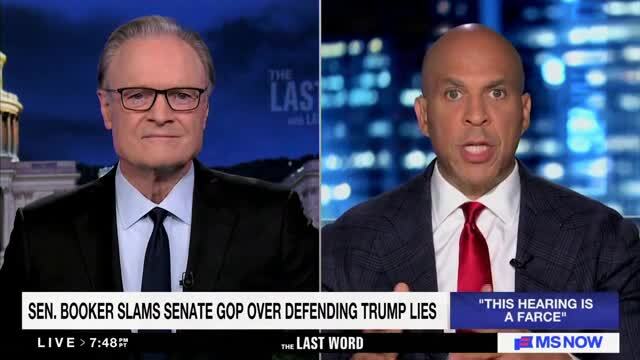 Cory Booker Says that Republicans Are Leading America on a ‘Road to Hell’