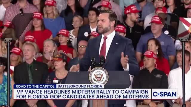 VP Vance to Protester at a Byron Donalds Rally: ‘We Got a Clown Over Here’
