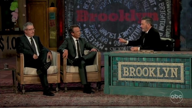 John Oliver and Seth Meyer Tell Jimmy Kimmel: ‘We’re Fully Behind You the Way We’re Fully Behind a Bulletproof Vest’