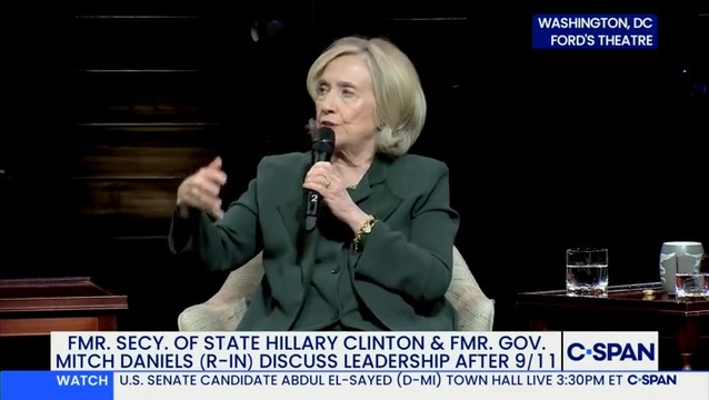 Hillary Clinton: ‘Technology Has Played a Very Significant Role in the Way that It Has Divided Us by Algorithms’