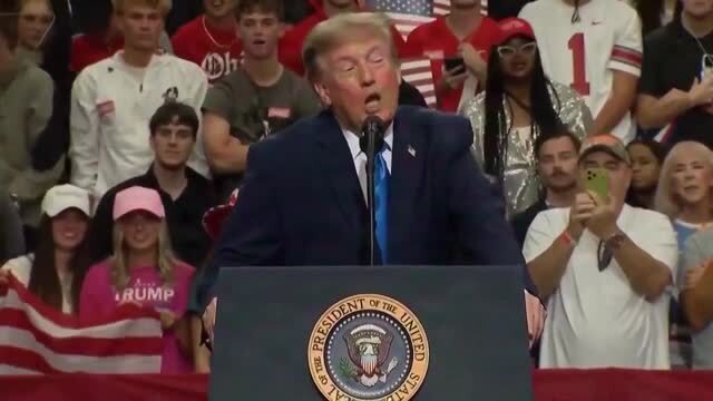 Trump in Ohio: ‘Congratulations,’ I Found Out That the Ohio State Won 31-14 Today