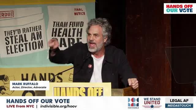 Ruffalo: ‘Hands off Our F*ckin’ Votes ... I’m Gonna Hulk Out’