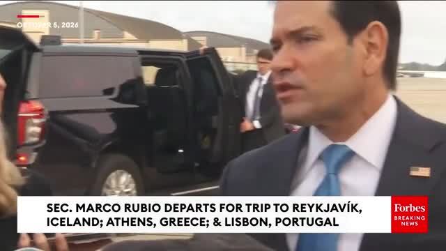 Reporter Presses Rubio on U.S. B-1 Bombers Being Pulled from U.K.’s RAF Fairford Air Base