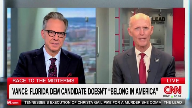 CNN’s Tapper to Sen. Scott: ‘You’re Painting with a Rather Broad Brush in Terms of Democrats Are All Socialists and Anti-Semitic’