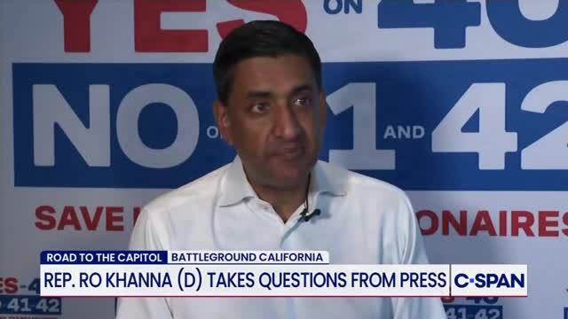 Rep. Khanna on Gov. Newsom’s Opposition to Billionaire Tax Ballot Proposition: He’s Siding with Trump Donors Like Sergey Brin and Peter Thiel