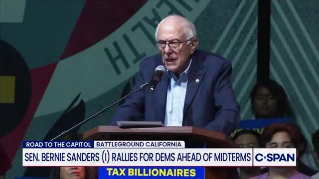 Bernie Sanders on Calif.’s Billionaire Tax Act: Can We Take on the Greed of the Billionaire Class, and Create a Gov’t That Works for All?