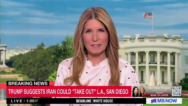 Nicolle Wallace Slams Trump’s Comments About Iran Destroying American Cities: ‘Deranged Fantasy’