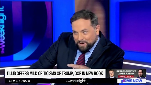 ‘I’m Done’ MS NOW Anchor Throws Down with Thom Tillis over RFK Jr. Vote