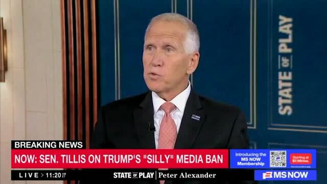 Sen. Tillis: The Difference Between Biden and Sen. McConnell Is that McConnell’s Brain Is Working
