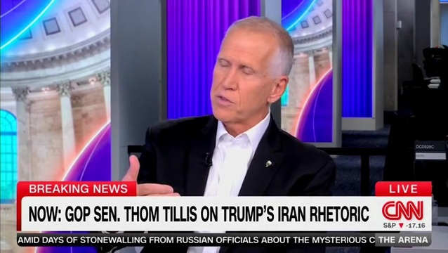 Sen. Tillis: Trump Needs to Make a Case for Iran War; If He Doesn’t Do It Soon, It Will Be ‘the Single Biggest Impact’ on Midterm Results