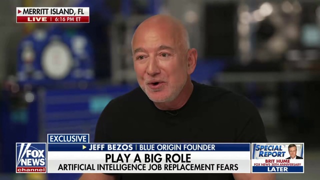 Bezos Predicts A.I. Will Create a Labor Shortage Because of Its Productivity in the Economy