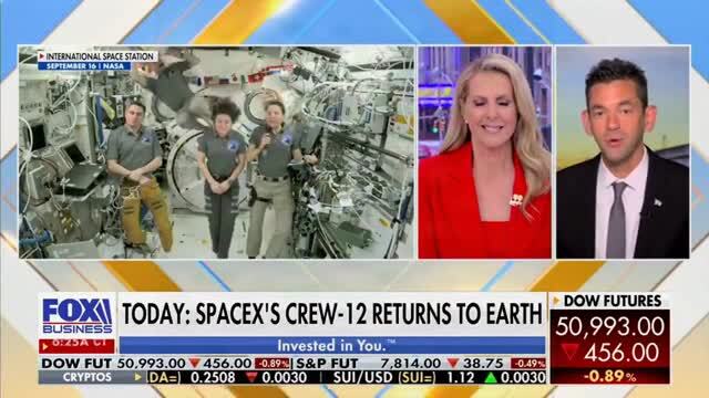 Isaacman on NASA’s Astronauts Returning to Earth After Eight Months in Space: They’ve Done Some World-Changing Science and Research