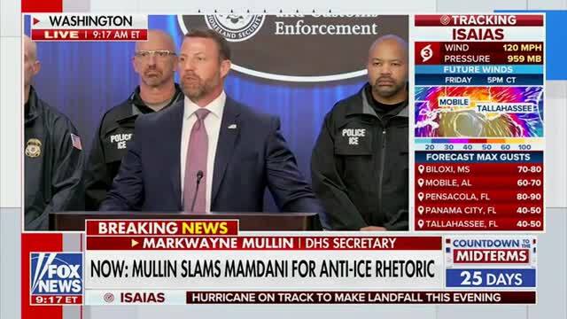 DHS Sec. Mullin: Mamdani’s Comments Are ‘Political Theater and He Knows It’