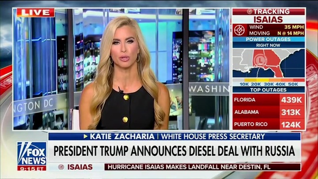 New W.H. Press Sec. Katie Zacharia: ‘We Will Have Cheaper Gas, Cheaper Groceries’ with the Russian Diesel Deal