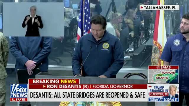 Fla. Gov. DeSantis Gives Update on Hurricane Isaias: ‘As of This Morning, All State-Owned Bridges Are Safe and Have Been Reopened for Travel’