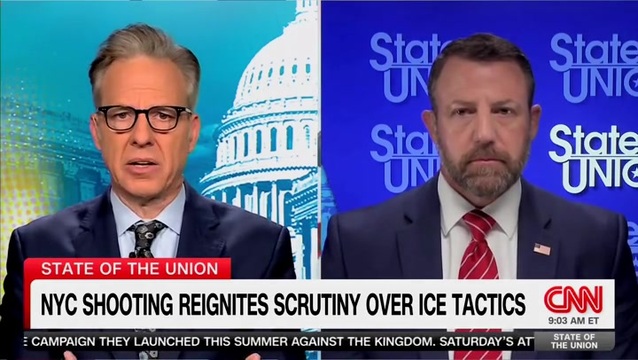 Sec, Mullin on ICE N.Y. Shooting: When Someone Tries to Flee from Us, They‘re Making Their Decisions
