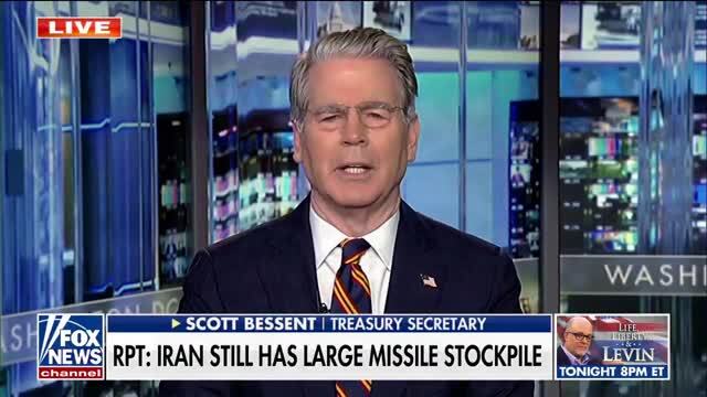 Sec. Bessent on the Isolation Campaign Against Iran: They Can’t Go See Their Relatives in London, Their Girlfriends in Paris