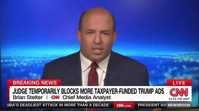 Brian Stelter: Judge Orders Halt to ‘Propagandistic’ Taxpayer-Funded Ads