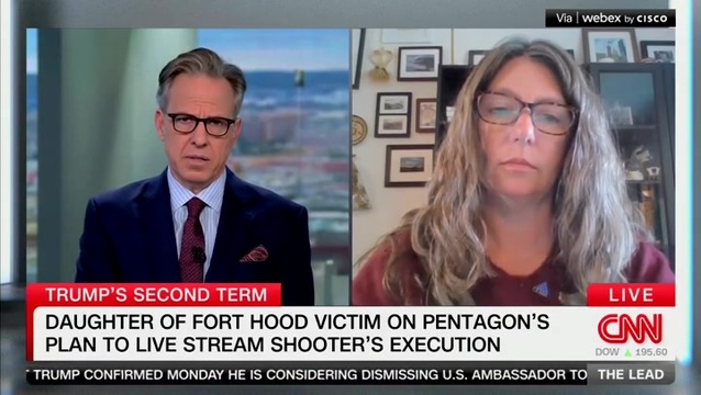 Daughter of Fort Hood Victim on Pentagon’s Plan to Livestream Shooter’s Execution: ‘Absolutely the Worst Thing You Can Do’