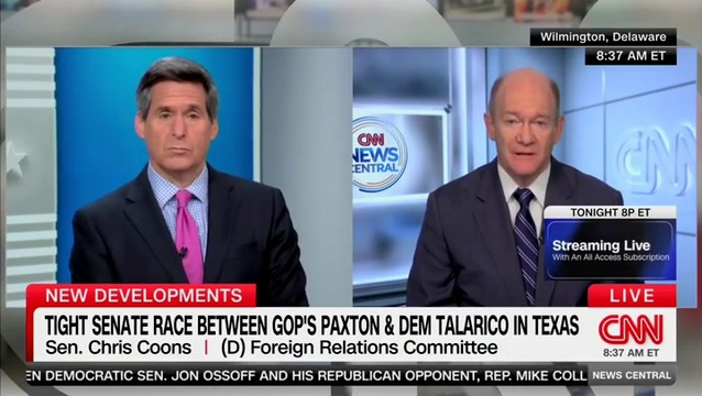 Chris Coons: James Talarico ‘Has a Strong Heart and Good Values, He’d Represent Texas Well in the U.S. Senate’