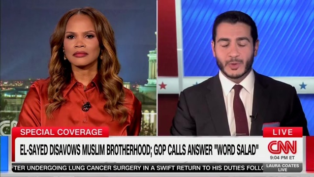 Laura Coates Defends Abdul El-Sayed Method of Disavowing Muslim Brotherhood: ‘I Didn’t Hear a Word Salad’
