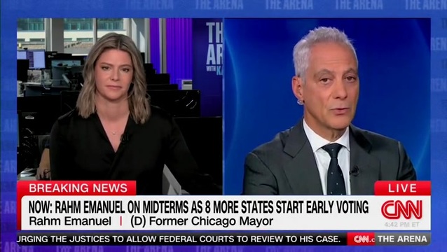 Rahm Emanuel: I’ve Had Disagreements with Dem Socialists, but ‘You Have to Appreciate That Anger and Frustration at a Failed System’