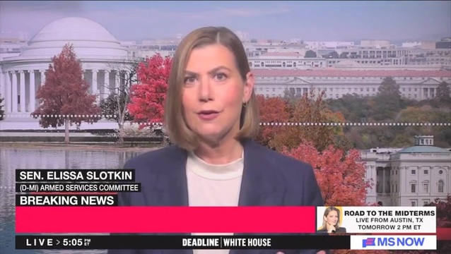 Sen. Slotkin: ‘There’s Something About Being a Woman’ and Criticizing Trump Administration ‘That Really Gets Under Their Skin’
