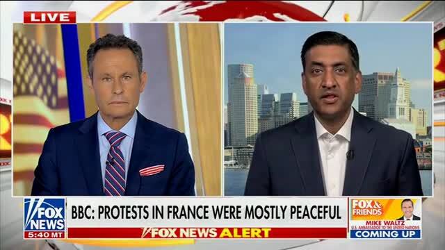 Kilmeade Rips into Ro Khanna About the France Riots: ‘So You Burn a 200-Year-Old Building Because You Don’t Like What’s Happening in Gaza?’