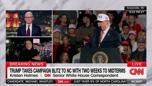 CNN’s Holmes Catches Trump Heckler Live: ‘This Is About the 4th or 5th Protester — It’s Getting a Little Bit Violent’
