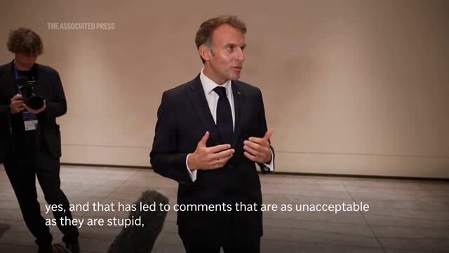 Macron Slams ‘Stupid’ Claims by Trump and Others Blaming Migrants for French Riots