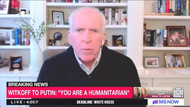 ‘Outrageous’; ‘National Disgrace’: John Brennan Slams Steve Witkoff for Calling Putin a ‘Humanitarian’