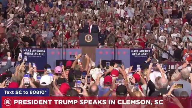 President Trump Dances Off Stage in Clemson