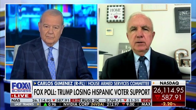 GOP Rep. Gimenez: ‘In Certain Parts of the Country, Immigration Enforcement Has a Lot to Do’ with Trump Losing Hispanic Voters