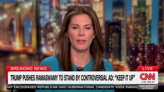Erin Burnett on Trump Supporting Ad Featuring Someone Whose Husband Is Charged with Raping Daughter — ‘That’s Incredible’