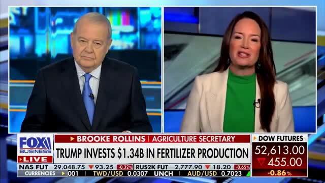 Sec. Rollins on Trump’s Admin $1.3B Investment: We’ve Offshored Fertilizer Manufacturing, We’re Bringing It Back