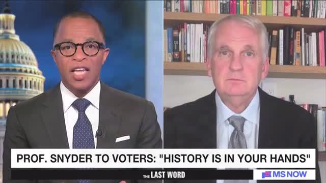 Timothy Snyder: ‘There’s Desperation for Trump Because of the Election, There’s Desperation for Putin Because He Can’t Win the War in Ukraine’