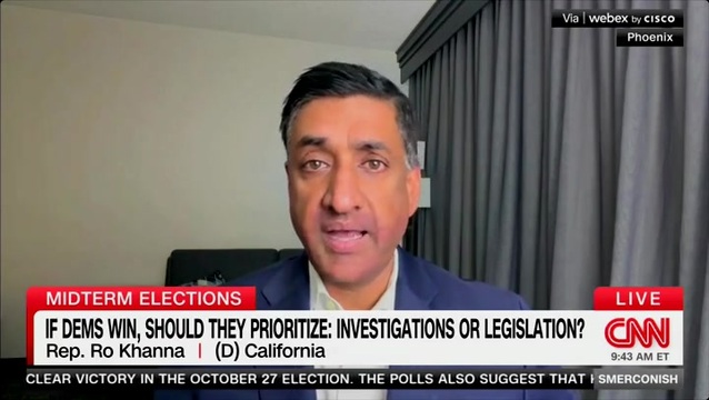 Dem Rep. Khanna: ‘We’ll Impeach [Trump], but Then We Will Be Focused on Improving the Quality of Life for Americans’