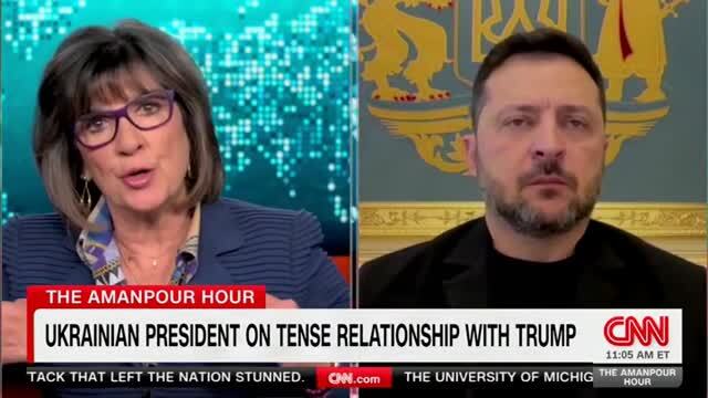 CNN’s Amanpour to Zelenskyy: Have You Been Advised Not to Criticize Trump on Russia Diesel Deal Because You Need U.S. Help?